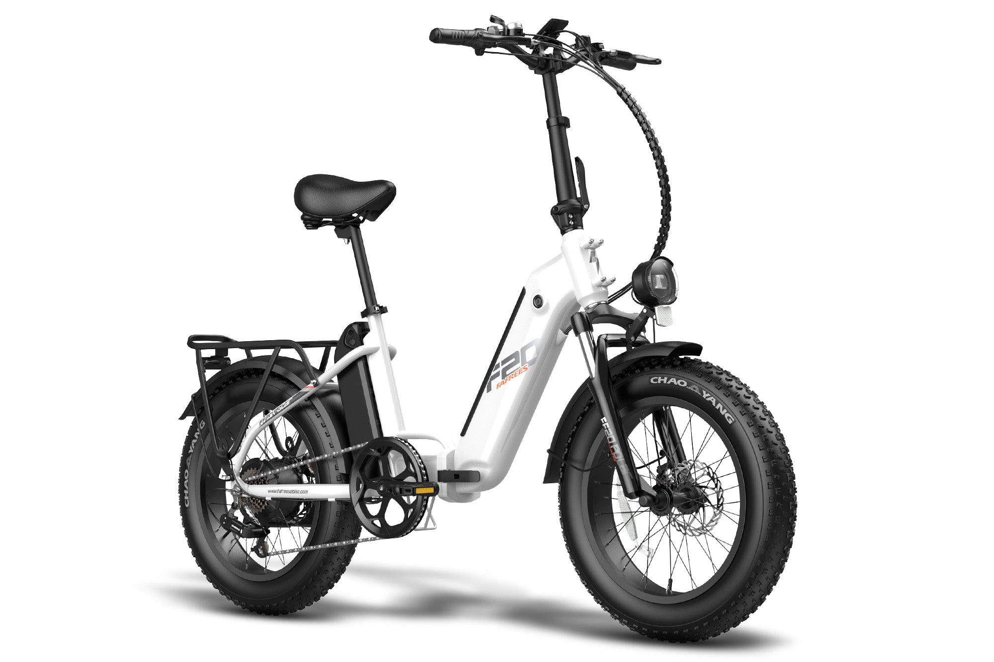 FAFREES FF20 Polar 20*4.0” Tire Foldable Electric Bike, 48V 500W Motor, Dual 10.4Ah Batteries